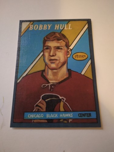 Hockey art card bobby - art, of