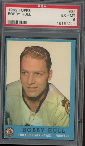 1962 topps bobby hull - 1962-63, #33
